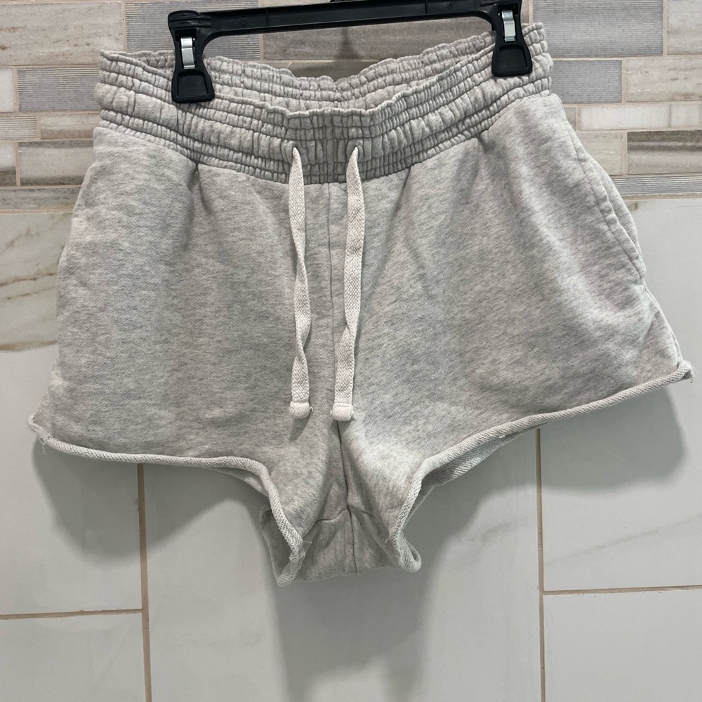 American eagle Gray Casual short Shorts XS drawstring + pockets - Picture 2 of 7